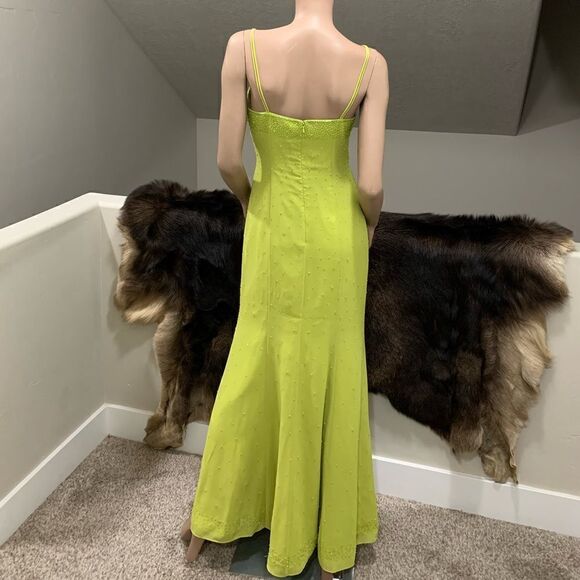 Custom Stunning All Over Beaded Sleeveless Evening Dress - Picture 10 of 16